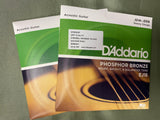 D'Addario EJ18 heavy gauge acoustic guitar strings 14-59 (2 PACKS)