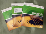 D'Addario EJ18 heavy gauge acoustic guitar strings 14-59 (3 PACKS)