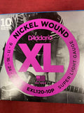 D'Addario EXL120-10P electric 9-42 gauge nickel wound guitar strings (TEN PACK)