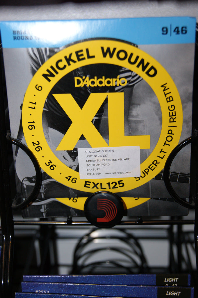 D'Addario EXL125 electric guitar strings 9-46 nickel wound (2 PACKS)