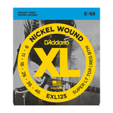 D'Addario EXL125 electric guitar strings 9-46 gauge nickel wound
