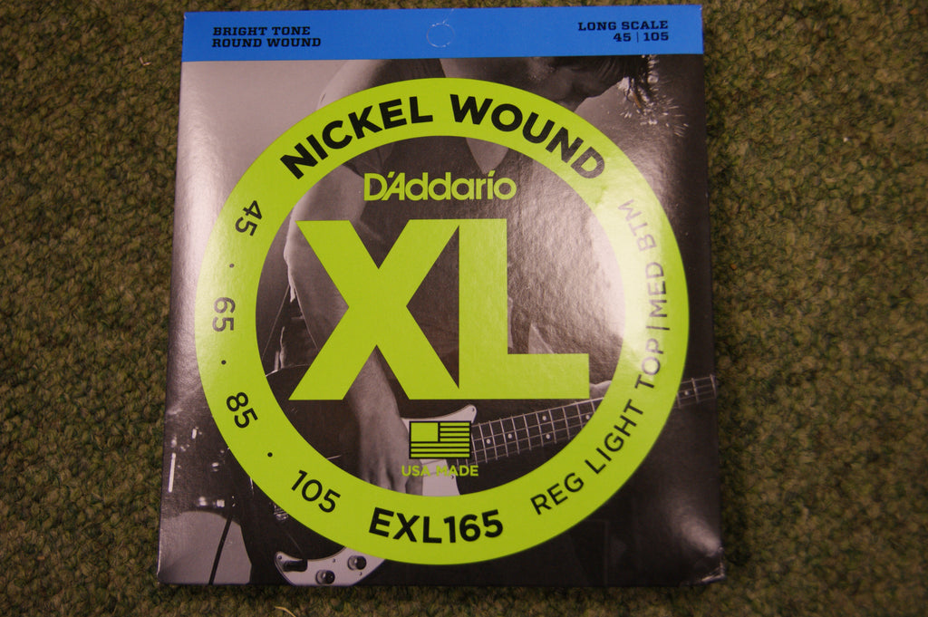 D'Addario EXL165 nickel wound long scale 45-105 bass guitar strings