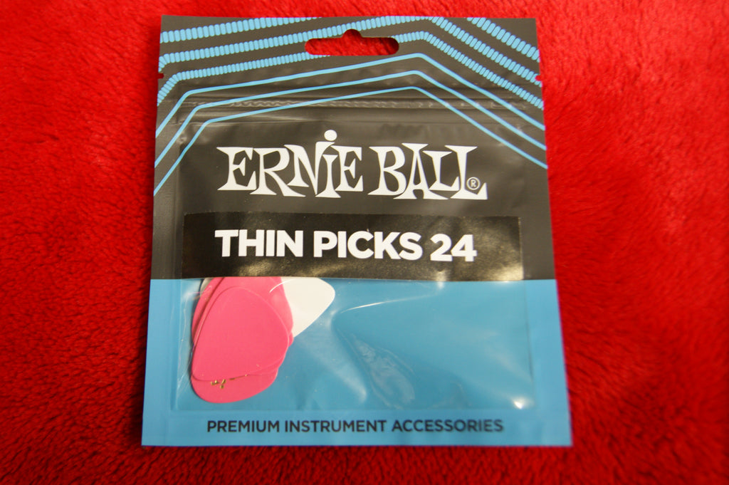 Ernie Ball Thin Picks 24 'The Colours of Rock'n'Roll