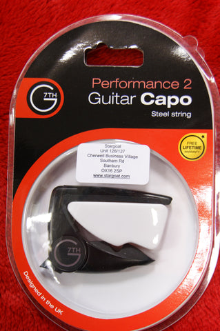 G7th Black Performance 2 capo for steel strung guitars