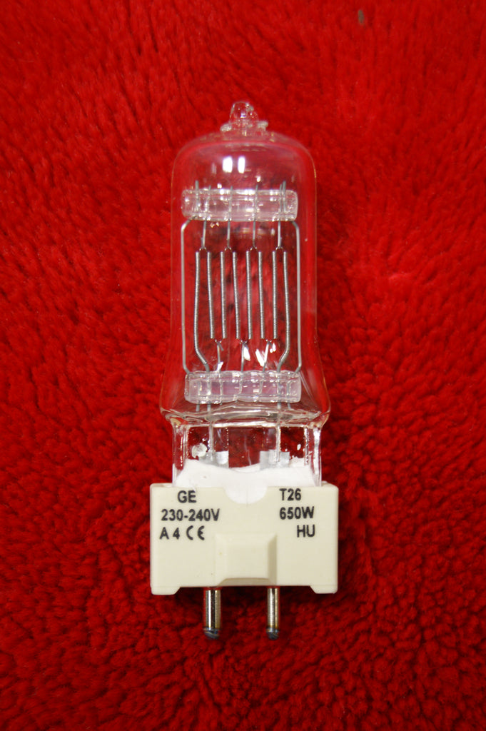 G E Showbiz T26 Quartzline halogen lamp 650w
