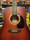 Art & Lutherie The Spruce Burgundy dreadnought acoustic guitar - made in Canada