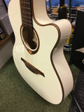 Lag Tramontane T118ASCE-IVO Auditorium slim cutaway electro-acoustic in ivory white