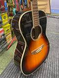 Takamine GY51E New Yorker guitar in brown sunburst finish