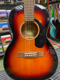 Fender CP-60S parlour size acoustic guitar with Fender bag