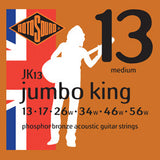 Rotosound JK13 medium acoustic guitar strings 13-56 phosphor bronze (3 PACKS)