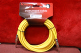 Kirlin 20ft instrument cable in yellow