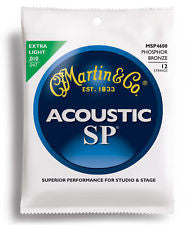 Martin MSP4600 extra light acoustic guitar 12string set 10-47