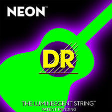DR Neon NGA-11 green coated acoustic guitar strings 11-50
