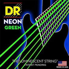 DR Neon NGE-10 Green coated electric guitar strings 10-46