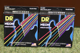DR Neon NMCE-9 multi colour electric guitar strings 9-42 (2 PACKS)
