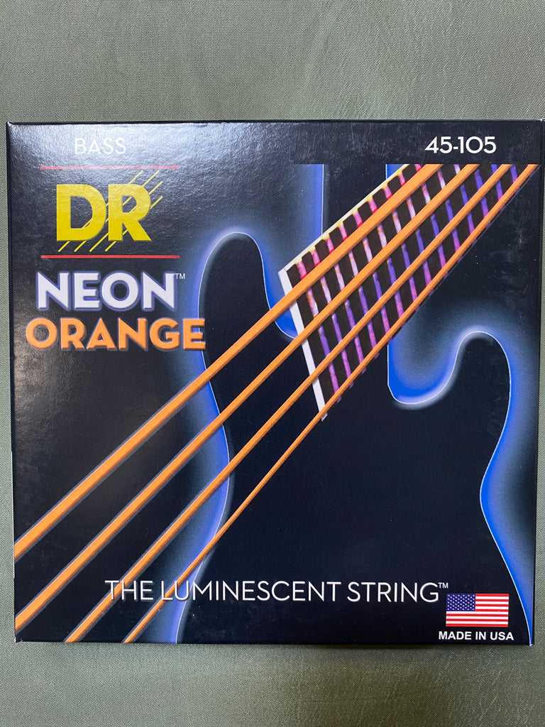 DR Neon NOB-45 orange bass guitar strings 45-105