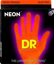 DR Neon NOE-10 orange coated electric guitar strings 10-46