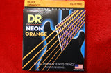 DR Neon NOE9-46 reflective orange electric guitar strings 9-46
