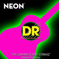 DR Neon NPA-11 pink coated acoustic guitar strings 11-50