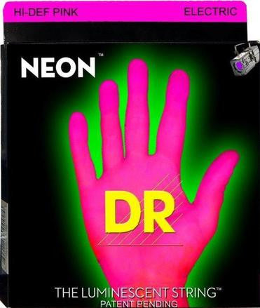 DR Neon NPB-40 pink luminous light bass guitar strings 40-100