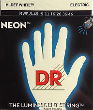 DR Neon NWE-9-46 White coated electric guitar strings 9-46
