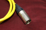 Neutrik XLR audio cable patch lead 1m yellow