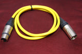 Neutrik XLR audio cable patch lead 1m yellow