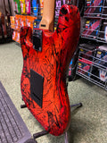 Samick LS-41DS/GTWSB electric guitar in red crackle finish S/H