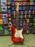 Samick LS-41DS/GTWSB electric guitar in red crackle finish S/H
