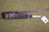 Guitar strap black leather studded OL3 by Onori