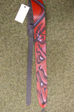 Guitar strap P25AB-01 Devil leather by Perri's
