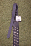 Guitar strap black leather with metal studs by Perris
