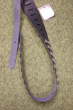 Guitar strap black leather with metal studs by Perris