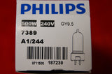Philips Broadway A1/244 500w 240v GY9.5 halogen lamp