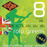 Rotosound R8 extra light electric guitar strings 8-38