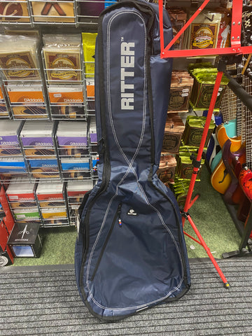 Ritter padded dreadnought acoustic guitar bag in navy blue