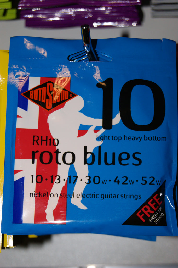 Rotosound RH10 Nickel light top heavy bottom Electric Guitar Strings 10-52 'Blues' blues (3 PACKS