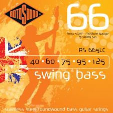 Rotosound RS 665LC swing bass guitar 5 string set 40-125