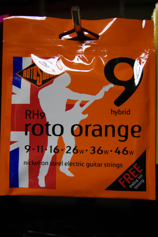 Rotosound RH9 hybrid electric guitar strings 9-46 'oranges'