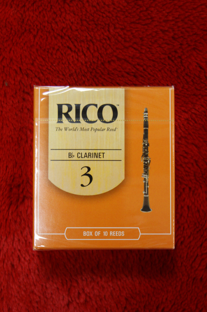 Rico Bb clarinet reeds strength 3 - box of 10