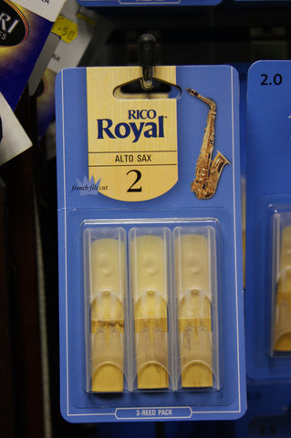 Rico Royal 2alto sax reeds (PACK OF 3)