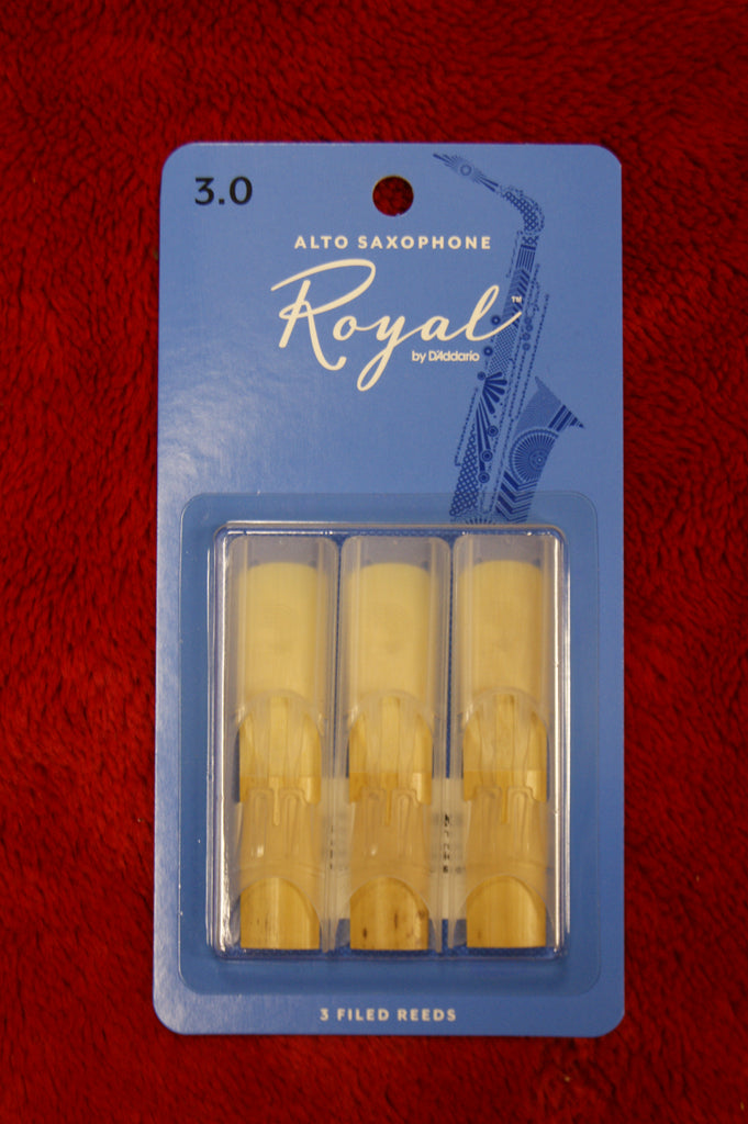 Rico Royal 3 alto sax reeds (Pack of 3)