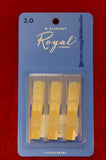 Rico Royal 2 clarinet Bb reeds (PACK OF 3)