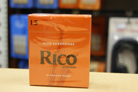 Rico alto sax reeds 1.5 - box of 10