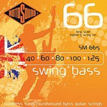Rotosound SM 665 swing bass guitar 5 string hybrid set 40-125