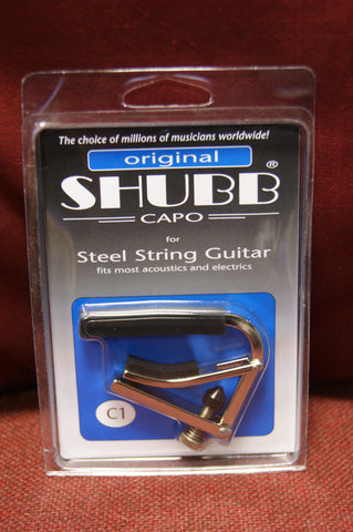 Shubb C1 Capo for 6 string electric or acoustic guitar