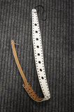 Guitar strap white leather TGS661B by TGI