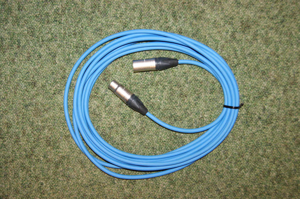 Neutrik XLR-XLR audio lead / mic cable 6m in blue