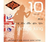 Rotosound JK10 phosphor bronze acoustic guitar strings 10-50 extra light Made in England ( 3 PACKS)