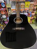 Ashland SD80 (By Crafter) dreadnought acoustic guitar in black
